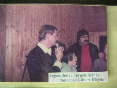 Jugendleiter Jrgen Reinke (links) und Gilbert Hgele (Betreuer)